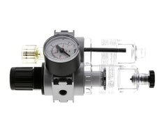 FRL 2 Parties G1/8'' 700l/min 0.5-10.0bar/7-145psi Semi-Auto 40 mm Manomètre Polycarbonate Multifix 0