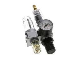 FRL 2 Parties G1/4'' 700l/min 0.2-6.0bar/3-87psi Auto 40 mm Manomètre Polycarbonate Multifix 0