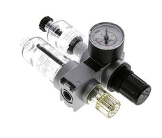 FRL 2 Parties G1/4'' 700l/min 0.5-10.0bar/7-145psi Semi-Auto 40 mm Manomètre Polycarbonate Multifix 0