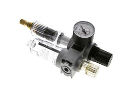 FRL 2 Parties G1/8'' 700l/min 0.5-10.0bar/7-145psi Auto 40 mm Manomètre Polycarbonate Multifix 0