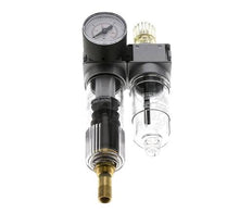 FRL 2 Parties G1/4'' 700l/min 0.5-10.0bar/7-145psi Auto 40 mm Manomètre Polycarbonate Multifix 0