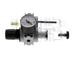 FRL 2 Parties G1/8'' 700l/min 0.1-3.0bar/1-44psi Semi-Auto 40 mm Manomètre Polycarbonate Multifix 0