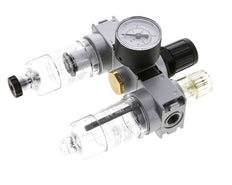 FRL 3 Parties G1/4'' 750l/min 0.5-10.0bar/7-145psi Semi-Auto 40 mm Manomètre Polycarbonate Multifix 0