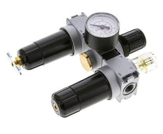 FRL 3 Parties G1/4'' 750l/min 0.5-10.0bar/7-145psi Semi-Auto 40 mm Manomètre Métal Multifix 0