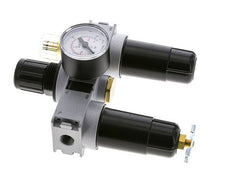 FRL 3 Parties G1/4'' 750l/min 0.5-10.0bar/7-145psi Semi-Auto 40 mm Manomètre Métal Multifix 0