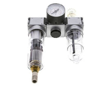 FRL 3 Parties G1/4'' 750l/min 0.5-10.0bar/7-145psi Auto (Fermé Sans Pression) Manomètre 40 mm Polycarbonate Multifix 0