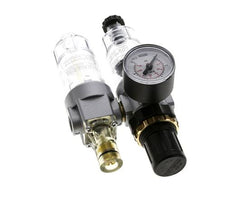 FRL 2 Parties G1/4'' 350l/min 0.5-16.0bar/7-232psi Semi-Auto Polycarbonate Standard 0