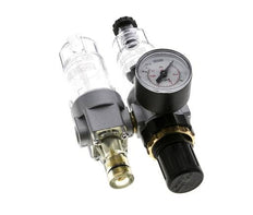 FRL 2 Parties G1/4'' 350l/min 0.5-10.0bar/7-145psi Semi-Auto Polycarbonate Standard 0