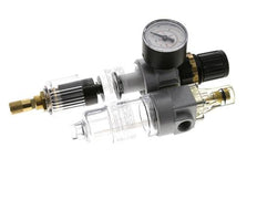FRL 2 Parties G1/4'' 350l/min 0.5-10.0bar/7-145psi Auto Polycarbonate Standard 0