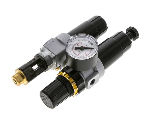 FRL 2 Parties G1/8'' 350l/min 0.5-10.0bar/7-145psi Semi-Auto Métal Standard 0