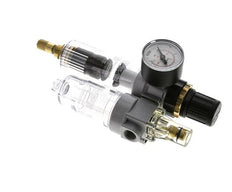 FRL 2 Parties G1/4'' 350l/min 0.5-10.0bar/7-145psi Auto Polycarbonate Standard 0