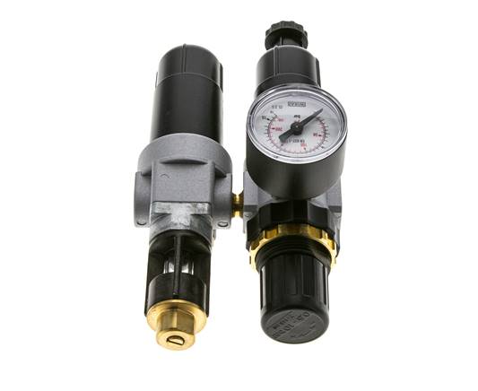 FRL 2 Parties G1/8'' 350l/min 0.5-10.0bar/7-145psi Semi-Auto Métal Standard 0