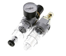 FRL 2 Parties G1/4'' 350l/min 0.5-10.0bar/7-145psi Semi-Auto Polycarbonate Standard 0