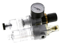 FRL 2 Parties G1/8'' 350l/min 0.5-10.0bar/7-145psi Semi-Auto Polycarbonate Standard 0