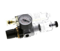 FRL 2 Parties G1/4'' 350l/min 0.5-16.0bar/7-232psi Semi-Auto Polycarbonate Standard 0