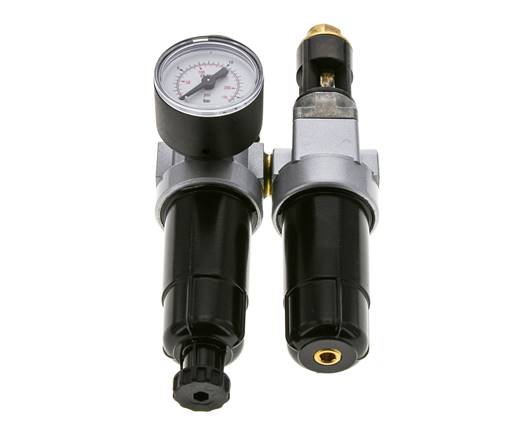 FRL 2 Parties G1/4'' 350l/min 0.5-10.0bar/7-145psi Semi-Auto Métal Standard 0