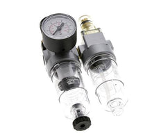 FRL 2 Parties G1/4'' 350l/min 0.5-6.0bar/7-87psi Semi-Auto Polycarbonate Standard 0