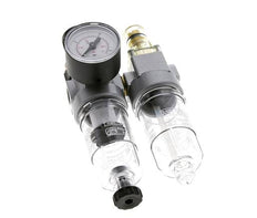 FRL 2 Parties G1/4'' 350l/min 0.5-10.0bar/7-145psi Semi-Auto Polycarbonate Standard 0