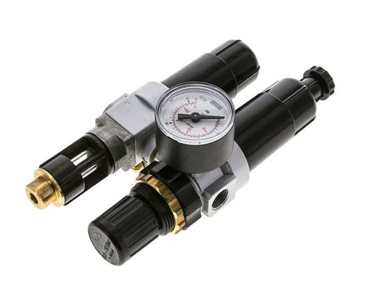 FRL 2 Parties G1/4'' 350l/min 0.5-10.0bar/7-145psi Semi-Auto Métal Standard 0