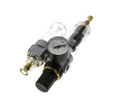 FRL 2 Parties G1/4'' 350l/min 0.5-10.0bar/7-145psi Auto Polycarbonate Standard 0