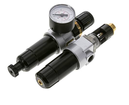 FRL 2 Parties G1/4'' 350l/min 0.5-10.0bar/7-145psi Semi-Auto Métal Standard 0