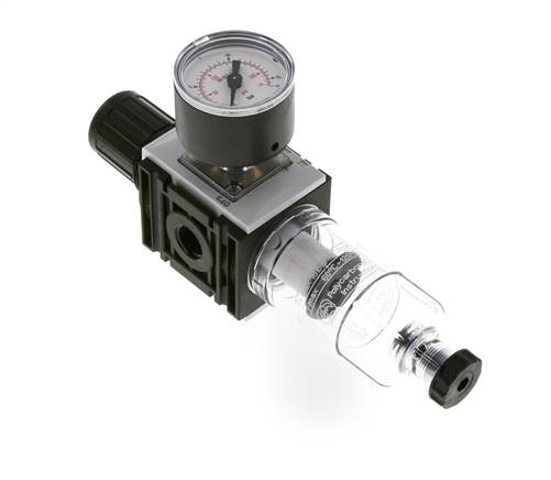 Filtre-régulateur G1/4'' 1000l/min 0.5-10.0bar/7-145psi Manomètre 40 mm Futura 0