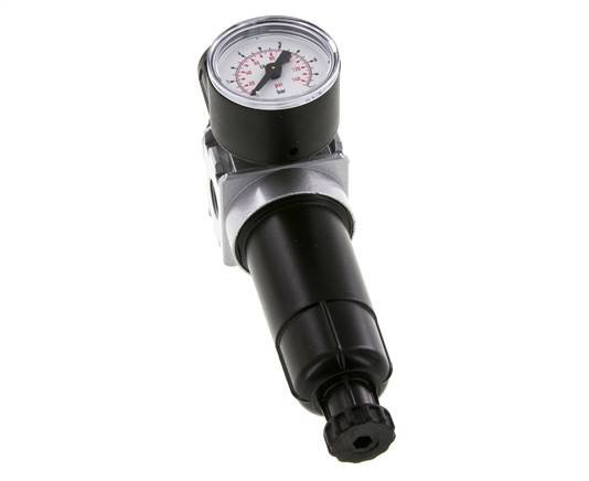 Filtre-régulateur G1/4'' 1450l/min 0.2-6.0bar/3-87psi Manomètre 40 mm Multifix 0