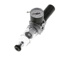 Filtre-régulateur G1/8'' 1450l/min 0.5-10.0bar/7-145psi Manomètre 40 mm Serrure à cylindre Multifix 0