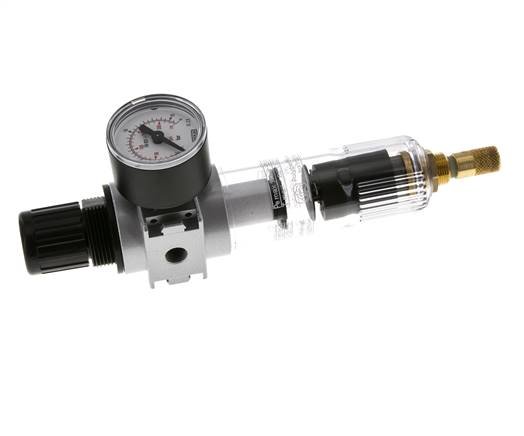 Filtre-régulateur G1/8'' 1450l/min 0.5-10.0bar/7-145psi Manomètre 40 mm Multifix 0