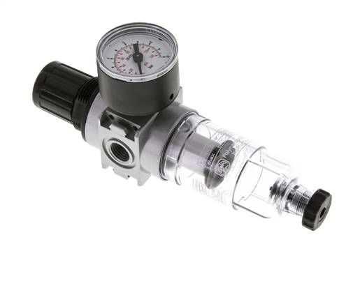 Filtre-régulateur G1/4'' 1450l/min 0.2-6.0bar/3-87psi Manomètre 40 mm Multifix 0