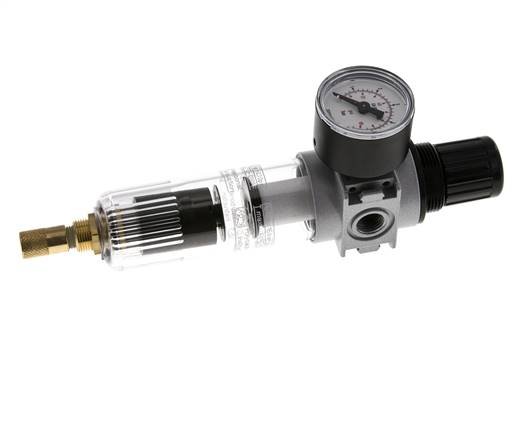 Filtre-régulateur G1/4'' 1450l/min 0.1-3.0bar/1-44psi Manomètre 40 mm Multifix 0