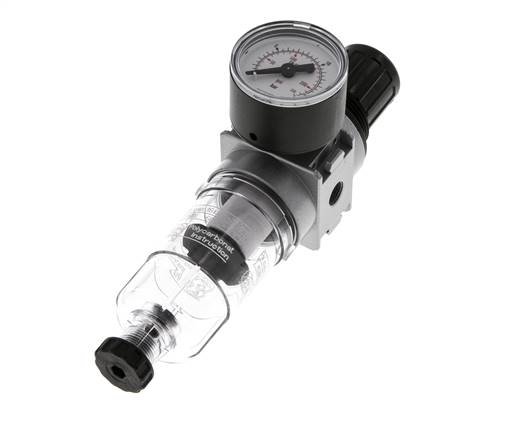 Filtre-régulateur G1/8'' 1450l/min 0.5-10.0bar/7-145psi Manomètre 40 mm Multifix 0