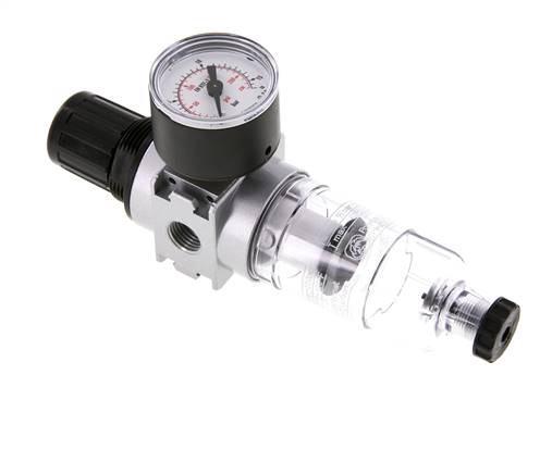 Filtre-régulateur G1/4'' 1450l/min 0.5-10.0bar/7-145psi Manomètre 40 mm Multifix 0