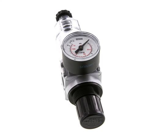 Filtre-régulateur G1/4'' 1450l/min 0.5-10.0bar/7-145psi Manomètre 40 mm Multifix 0