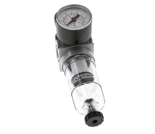 Filtre-régulateur G1/4'' 1450l/min 0.2-6.0bar/3-87psi Manomètre 40 mm Multifix 0