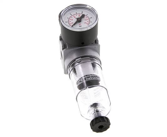 Filtre-régulateur G1/8'' 1450l/min 0.2-6.0bar/3-87psi Manomètre 40 mm Multifix 0