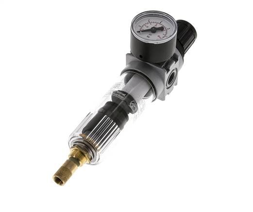Filtre-régulateur G1/4'' 1450l/min 0.1-3.0bar/1-44psi Manomètre 40 mm Multifix 0
