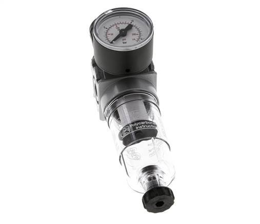 Filtre-régulateur G1/8'' 1450l/min 0.5-10.0bar/7-145psi Manomètre 40 mm Multifix 0