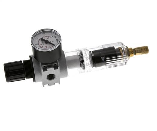 Filtre-régulateur G1/4'' 1450l/min 0.1-3.0bar/1-44psi Manomètre 40 mm Multifix 0
