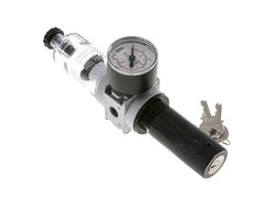 Filtre-régulateur G1/8'' 1450l/min 0.1-3.0bar/1-44psi Manomètre 40 mm Cylinder Lock Multifix 0