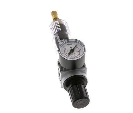 Filtre-régulateur G1/8'' 1450l/min 0.1-3.0bar/1-44psi Manomètre 40 mm Multifix 0