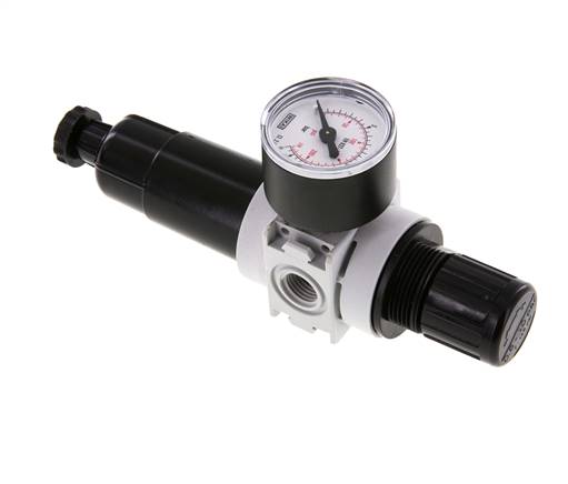 Filtre-régulateur G1/4'' 700l/min 0.5-10.0bar/7-145psi Manomètre 40 mm Multifix 0