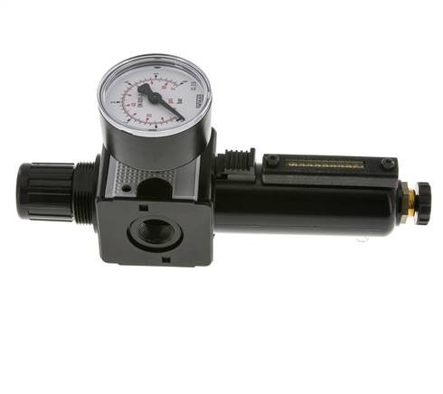 Filtre-régulateur G3/8'' 1600l/min 0.1-3.0bar/1-44psi Semi-Auto Metal Multifix 1
