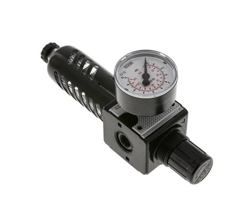 Filtre-régulateur G1/4'' 1600l/min 0.2-6.0bar/3-87psi Cage de protection Multifix 1