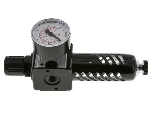 Filtre-régulateur G1/4'' 1600l/min 0.2-6.0bar/3-87psi Cage de protection Multifix 1