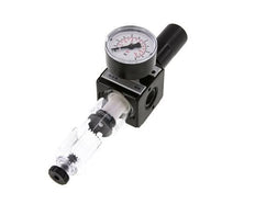 Filtre-régulateur G3/8'' 1600l/min 0.2-6.0bar/3-87psi Verrouillage semi-automatique du cylindre en polycarbonate Multifix 1