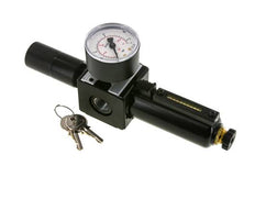 Filtre-régulateur G3/8'' 1600l/min 0.5-10.0bar/7-145psi Verrouillage semi-automatique du cylindre en métal Multifix 1