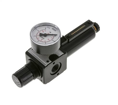 Filtre-régulateur G3/8'' 1600l/min 0.1-3.0bar/1-44psi Semi-Auto Metal Multifix 1