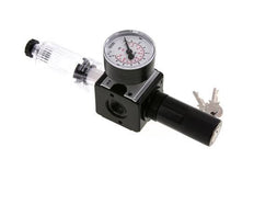 Filtre-régulateur G3/8'' 1600l/min 0.2-6.0bar/3-87psi Verrouillage semi-automatique du cylindre en polycarbonate Multifix 1