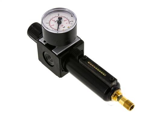 Filtre-régulateur G3/8'' 1600l/min 0.5-10.0bar/7-145psi Auto Metal Multifix 1